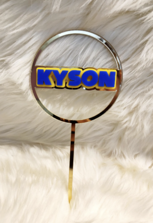 Sonic the Hedgehog Gold Ring Cake Topper- CUSTOM